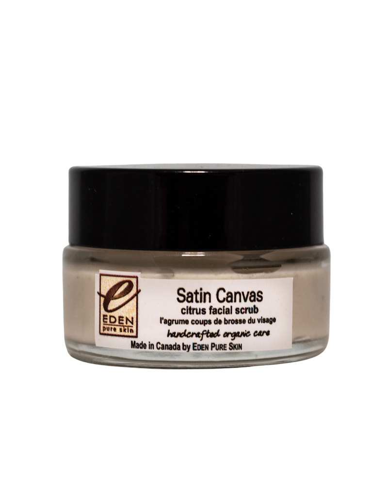 Satin Canvas - citrus facial scrub for ALL SKIN TYPES